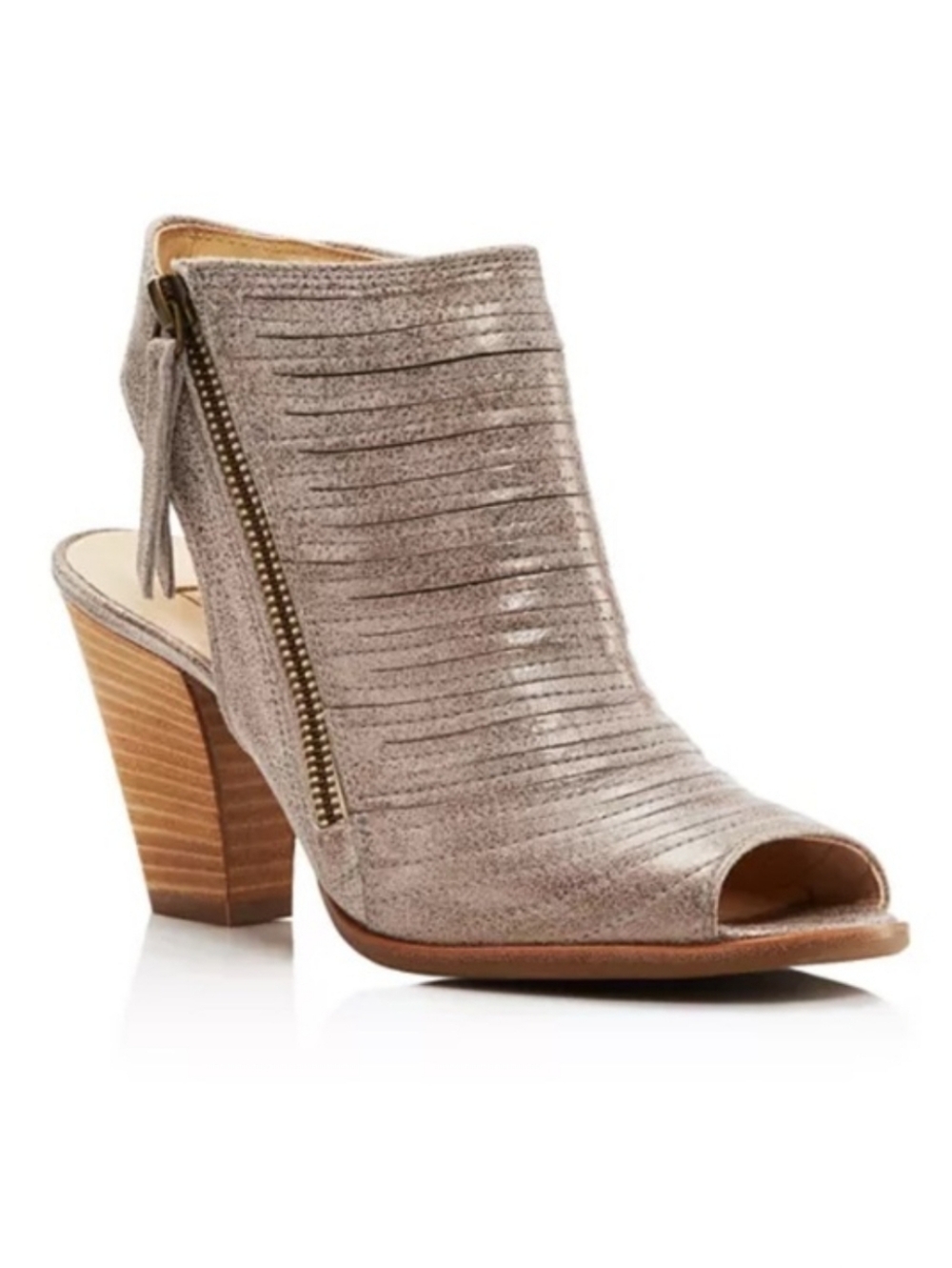 Paul Green Cayanne Peep Toe Bootie Ankle Mettalic
